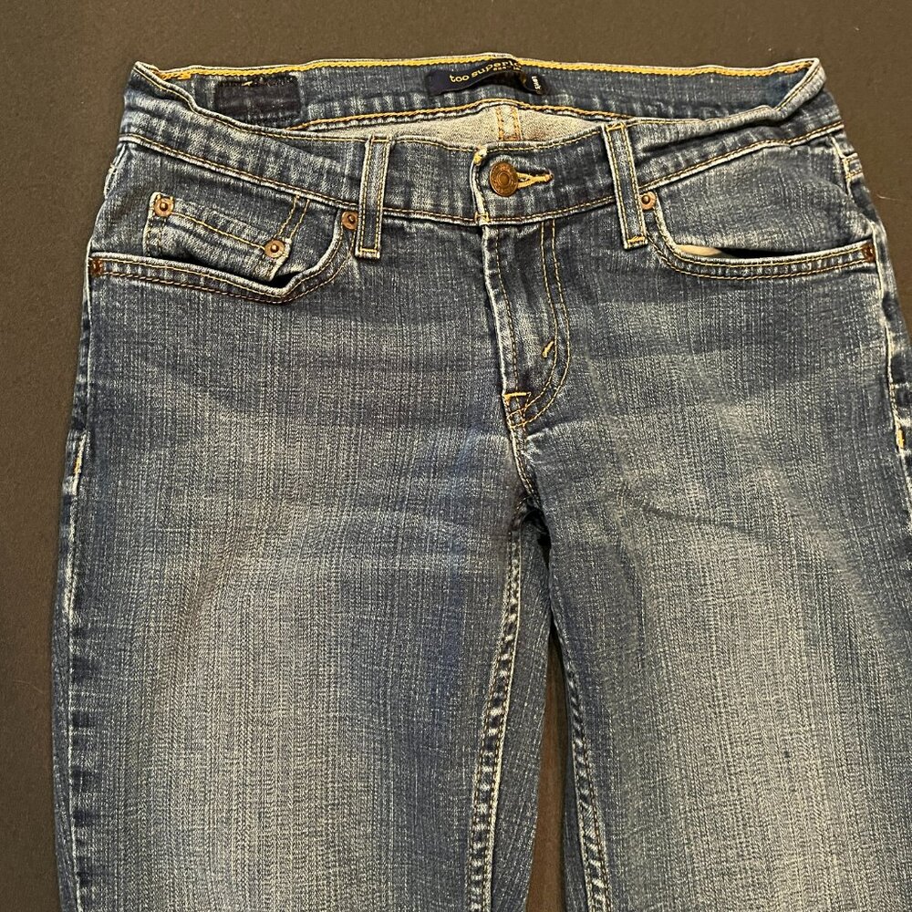Levis 524 Jeans Women Too Superlow Low Rise Bootcut – size 7 Long